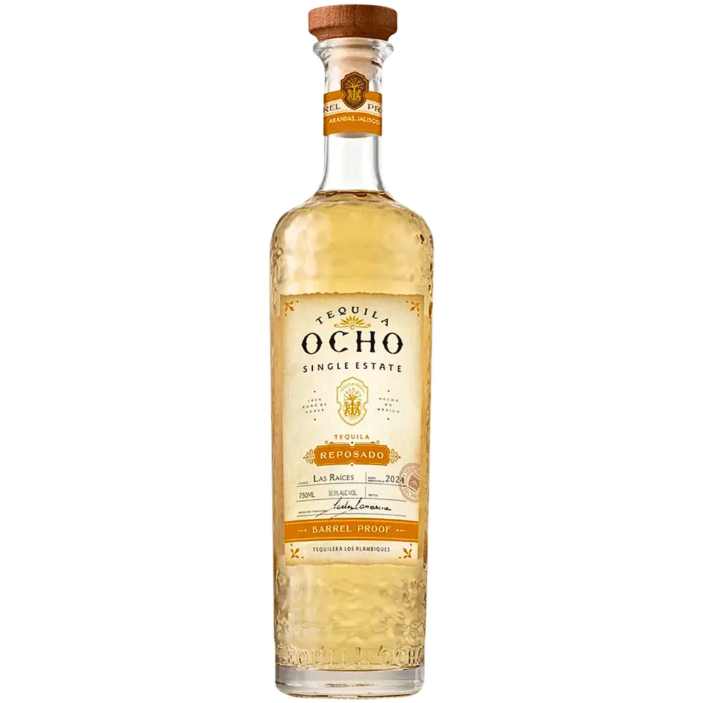 TEQUILA OCHO REPOSADO BARREL PROOF LAS RAÍCES TEQUILA