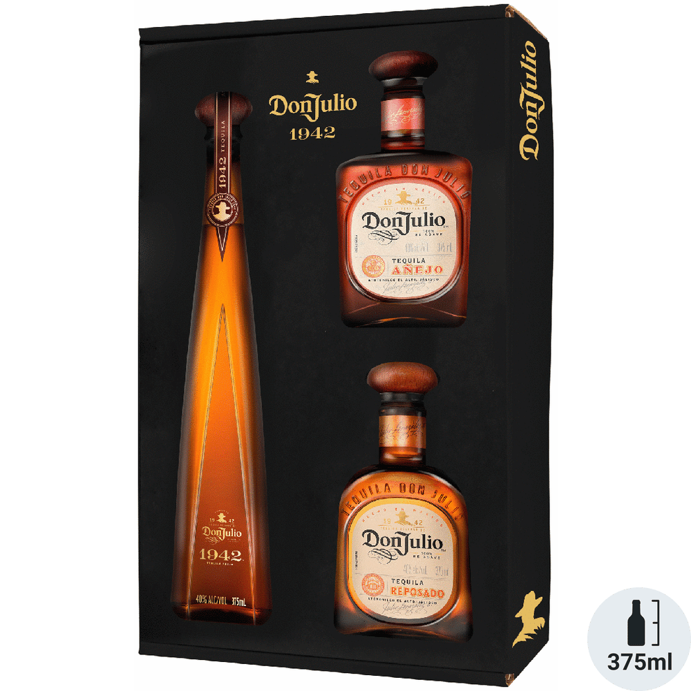 Don Julio 1942, Reposado & Añejo Gift Pack 3x375ml