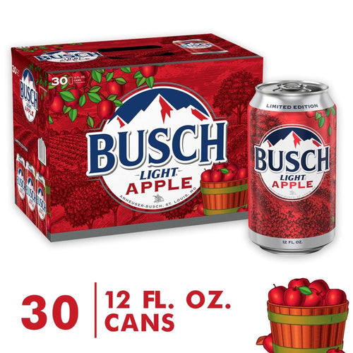 Busch Light Apple 30pk-12oz cans