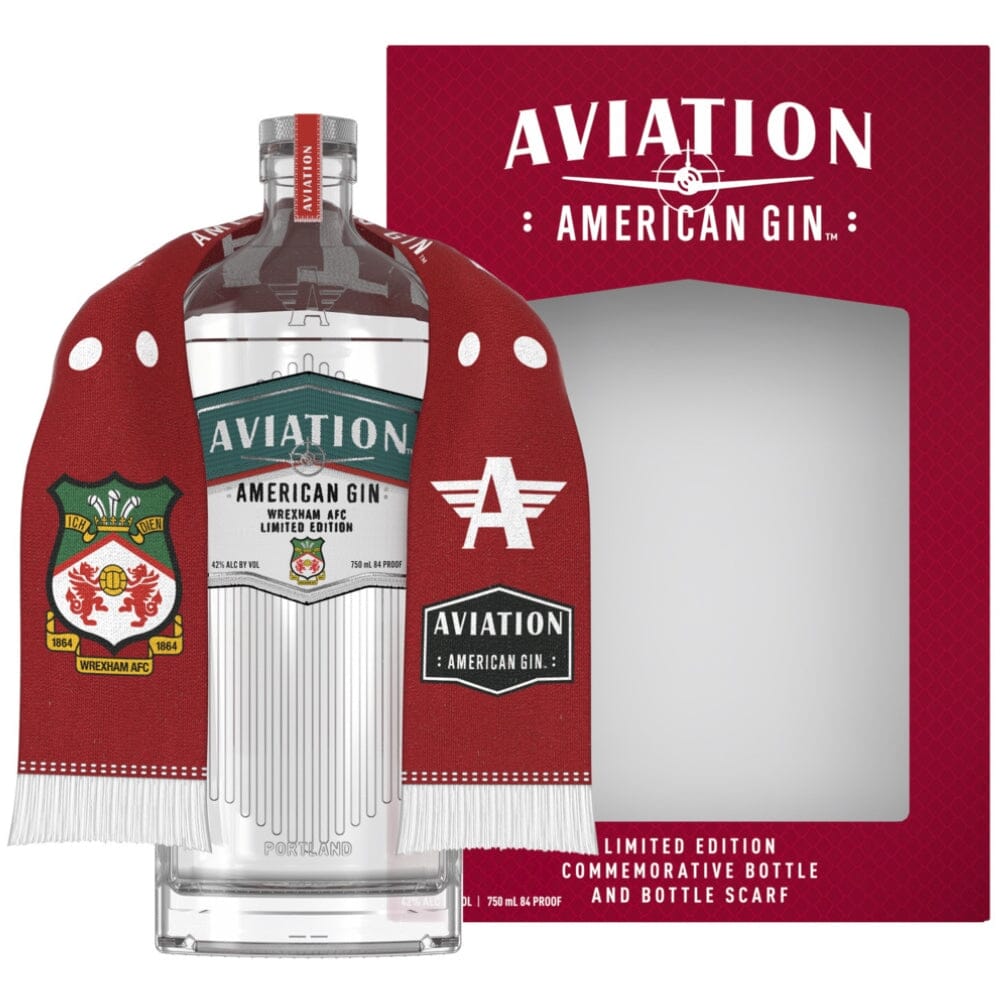 PRE-SALE: Aviation Gin Wrexham AFC Scarf Gift Set