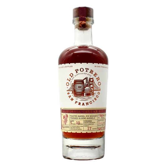 Old Potrero Rye Whiskey Cali Cellar Series Sonoma Portworks 5 Yr 10 Months 5 Yr