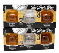 Triple Play Mini Baseball American Whiskey, Bourbon & Vodka 50Ml 3-Pk