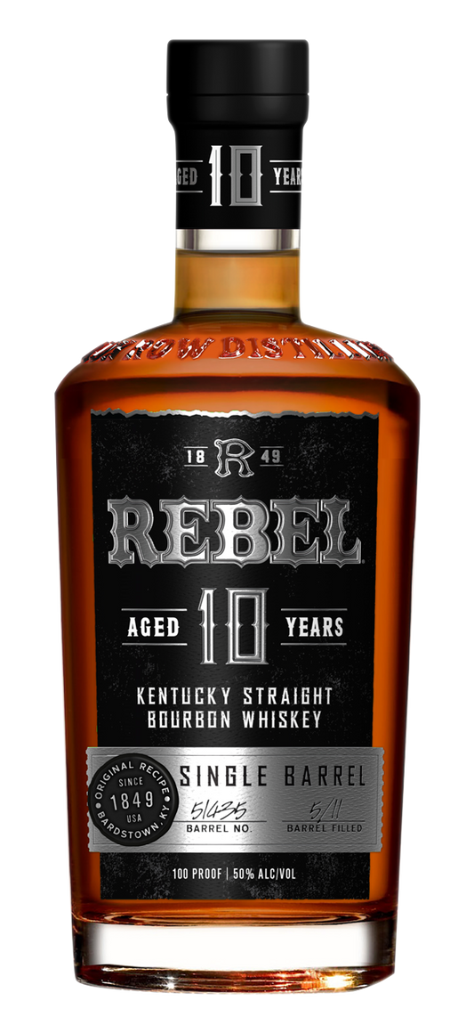 Rebel 10 Year Old Single Barrel Bourbon Whiskey