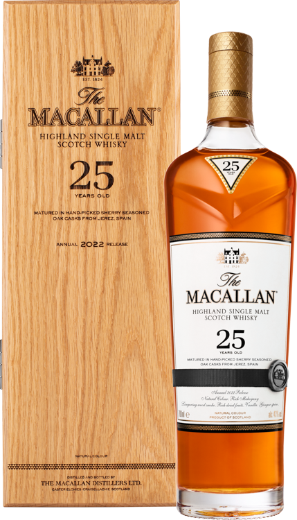The Macallan 25 Year Old Sherry Oak Single Malt Scotch Whisky
