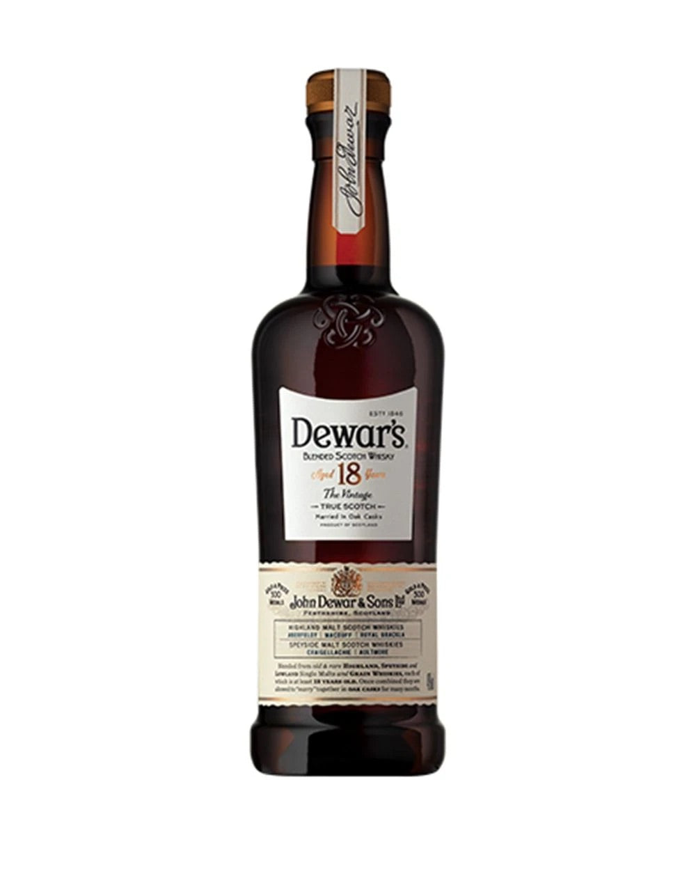 Dewar's 18 Year Old The Vintage Blended Scotch Whisky
