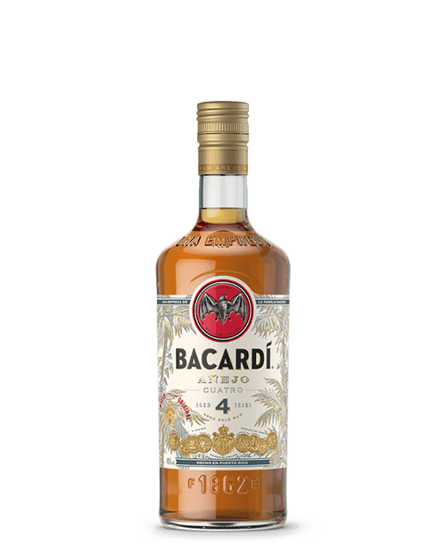 Bacardi Anejo Cuatro 4 Year Old Gold Rum