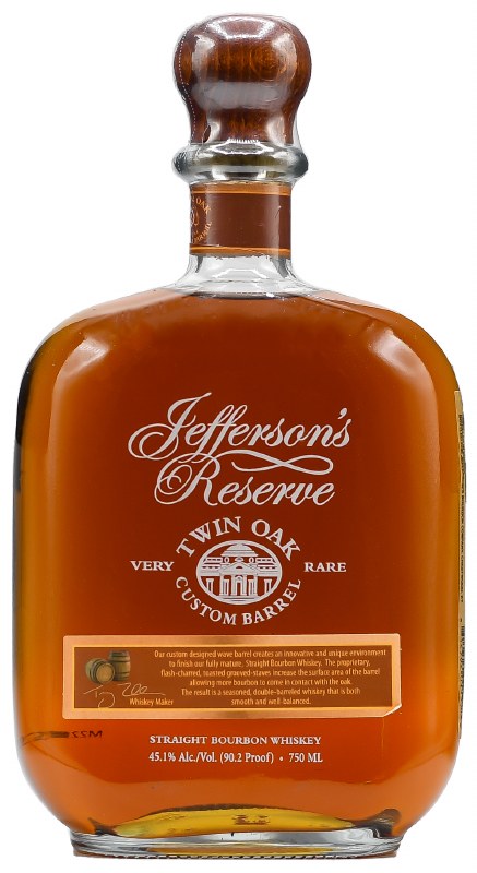 Jefferson's Twin Oak Custom Barrel Bourbon