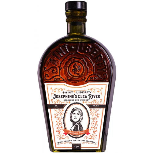Saint Liberty Straight Rye Whiskey Josephine's Flat Head River Bootlegger's Collection Chapter One 5 Year Old