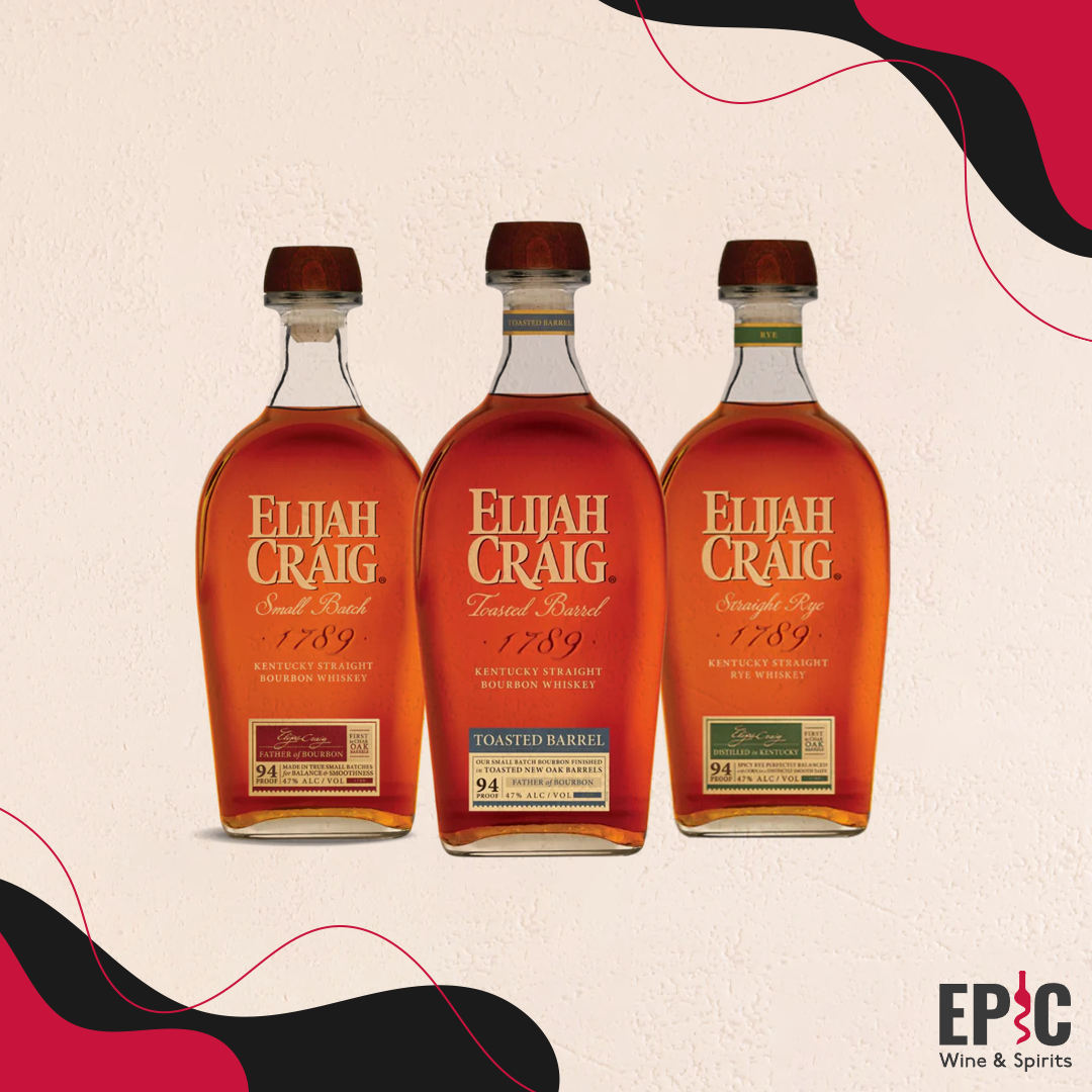 Elijah Craig 3 Bottle Bundle: Toasted Barrel Finish - Small Batch - Rye -