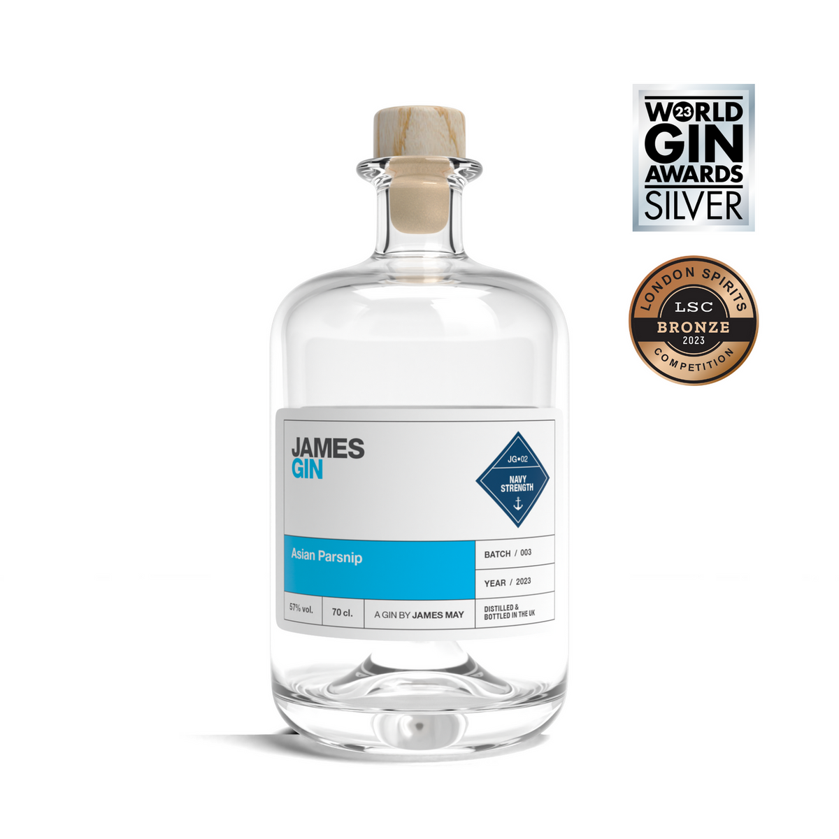 James Gin Asian Parsnip Navy Strength