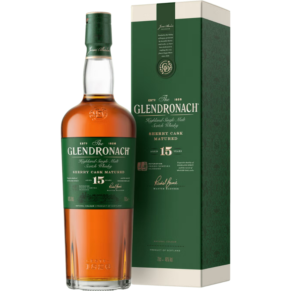GlenDronach 15 Year Sherry Cask Matured Single Malt Scotch Whisky