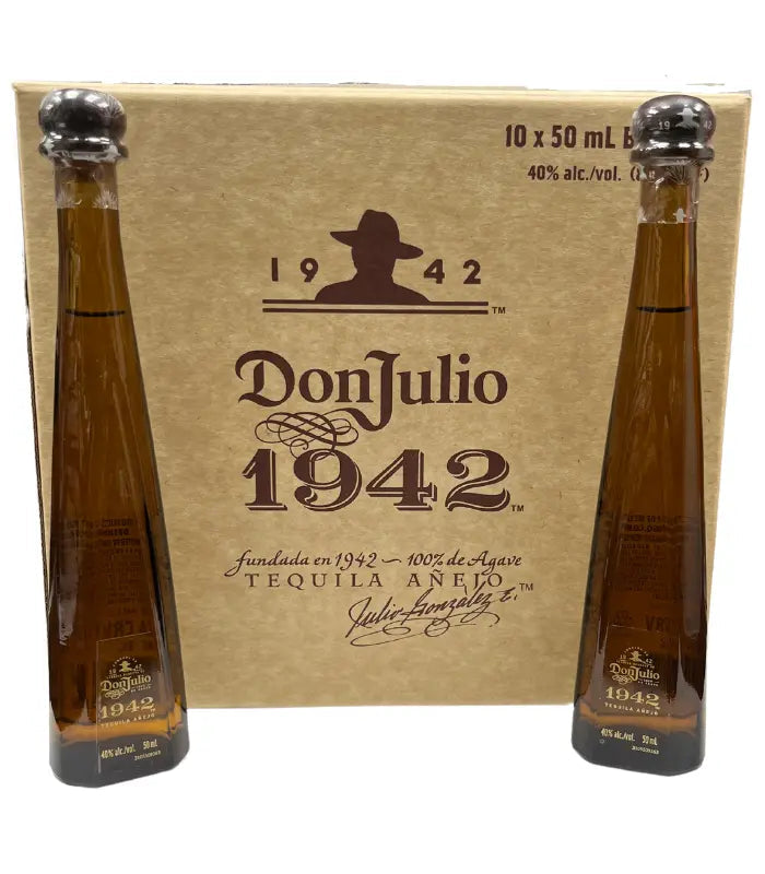 Don Julio 1942 Extra Anejo 50ml 10pk Shot Miniatures