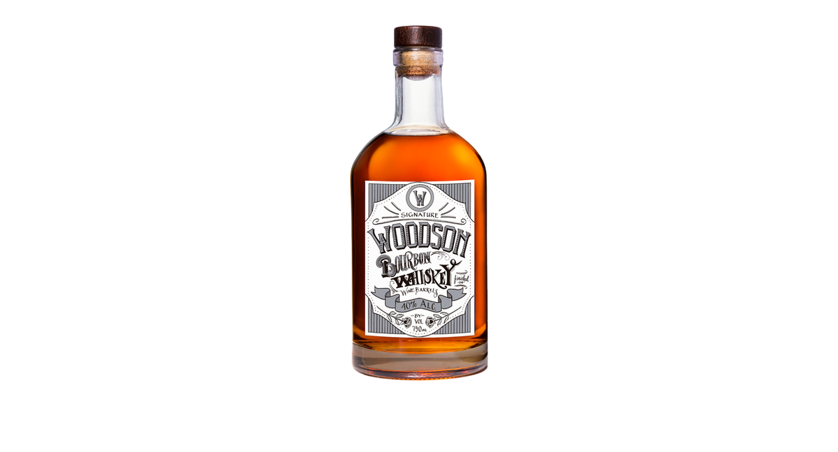 Woodson Bourbon Whiskey White & Silver Signature Series