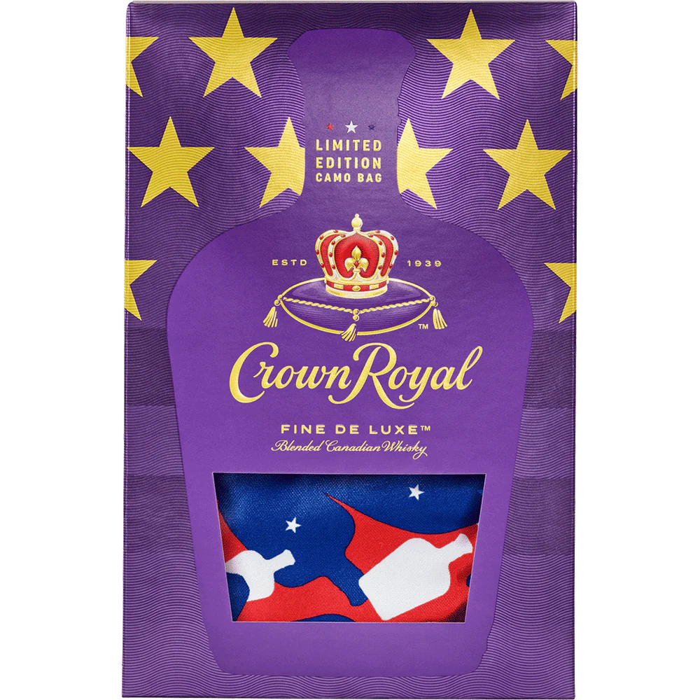 Crown Royal Whisky Limited Edition Camo Bag 750ml
