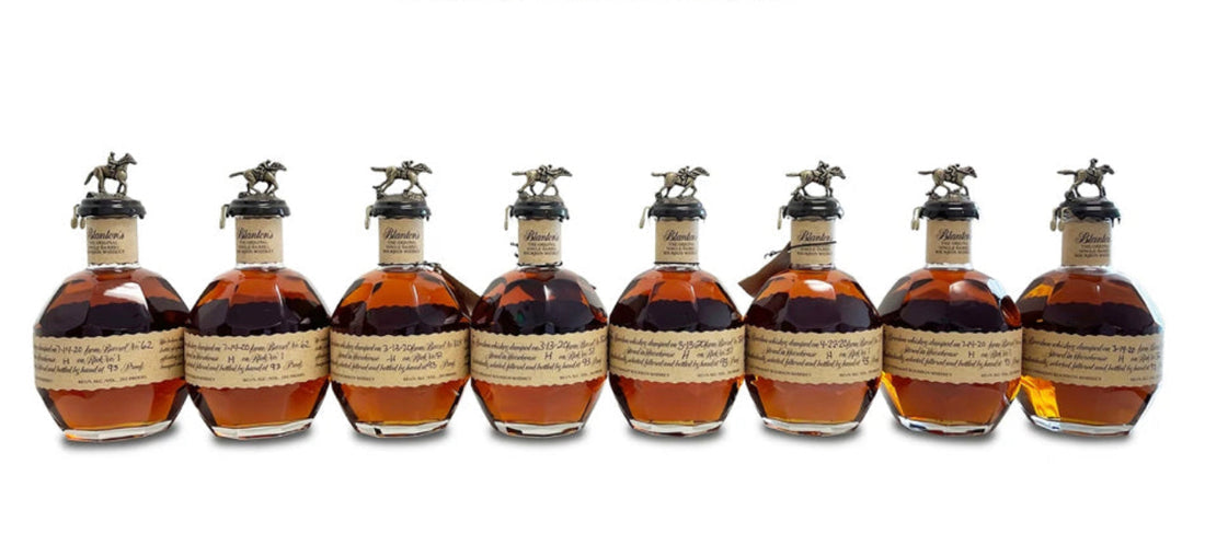 BLANTON'S SINGLE BARREL BOURBON COMPLETE HORSE COLLECTION (8 Bottles ALL LETTERS)