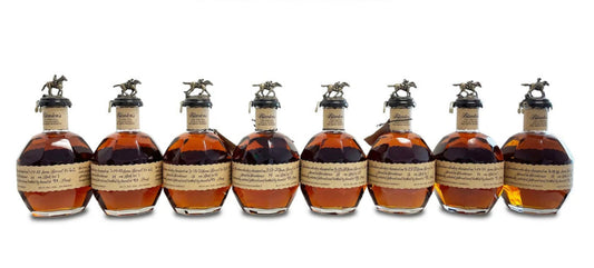 BLANTON'S SINGLE BARREL BOURBON COMPLETE HORSE COLLECTION (8 Bottles ALL LETTERS)