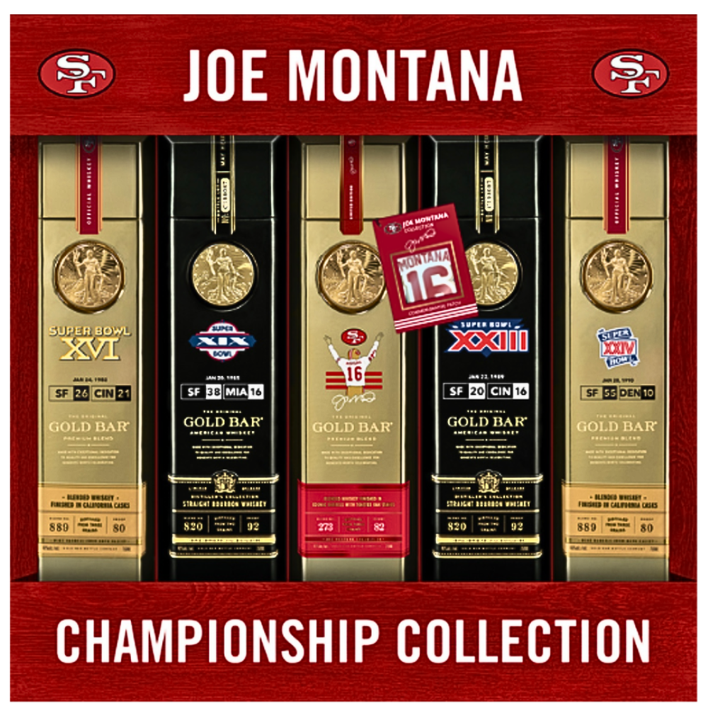 GOLD BAR WHISKEY JOE MONTANA CHAMPIONSHIP COLLECTION