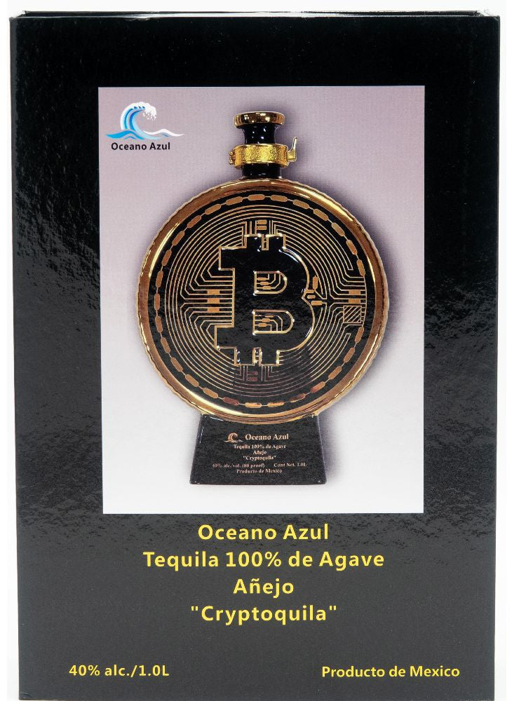 Oceano Azul Cryptoquila Anejo Tequila 1 Liter