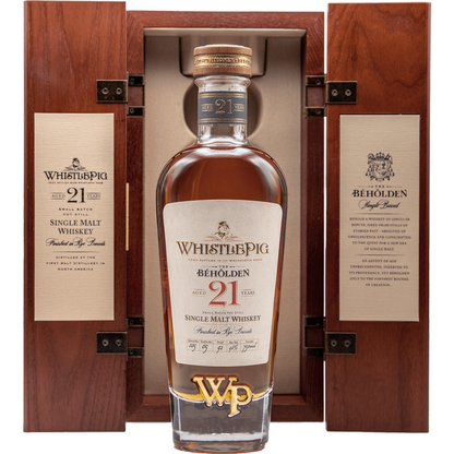 WhistlePig The Béhôlden 21 Year Single Malt Whiskey