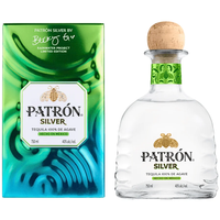 PRE-SALE: Patrón Silver Isla Urbana x Becky G 
Bottle Limited Edition Tequila 700mL