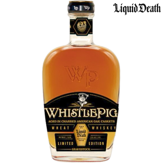PRE-SALE: WHISTLEPIG X LIQUID DEATH GRAVESTOCK WHEAT WHISKEY LIMITED EDITION