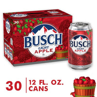 Busch Light Apple 30pk-12oz cans