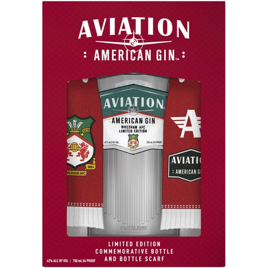 PRE-SALE: Aviation Gin Wrexham AFC Scarf Gift Set