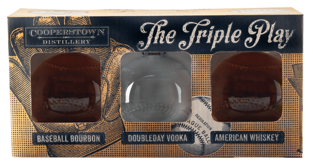 Triple Play Baseball American Whiskey, Bourbon & Vodka 750Ml 3-Pk