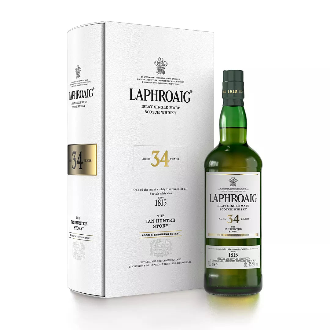 Laphroaig Aged 34 Years The Ian Hunter Story Book 5: Enduring Spirit