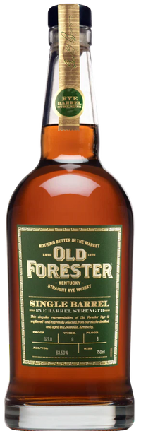 Old Forester Single Barrel Rye Barrel Strength Whiskey
