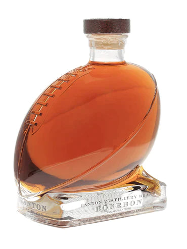 Cooperstown Canton Football Decanter Bourbon Whiskey