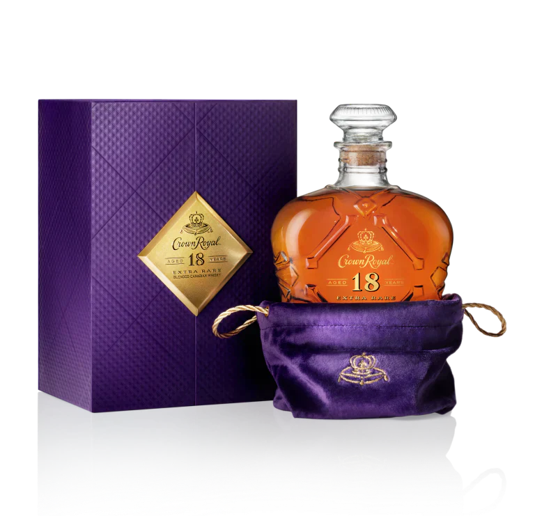 Crown Royal Aged 18 Years Extra Rare Blended Canadian Whisky