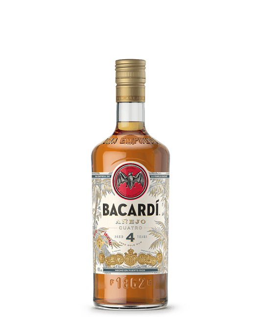 Bacardi Anejo Cuatro 4 Year Old Gold Rum