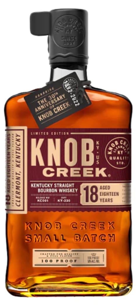 Knob Creek 18 Year Old Bourbon Whiskey